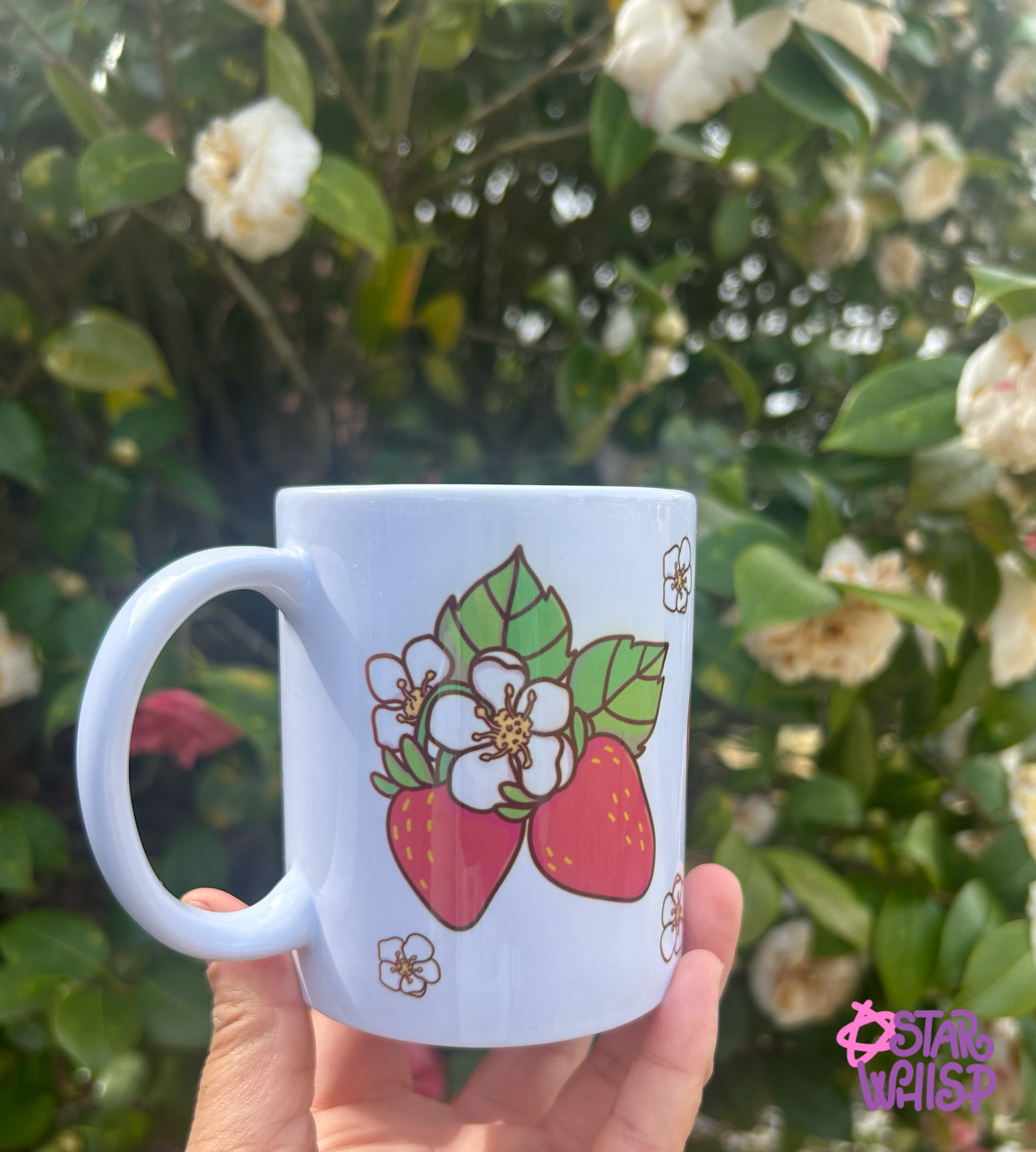 Kawaii Strawberry Bunny Ceramic Mug