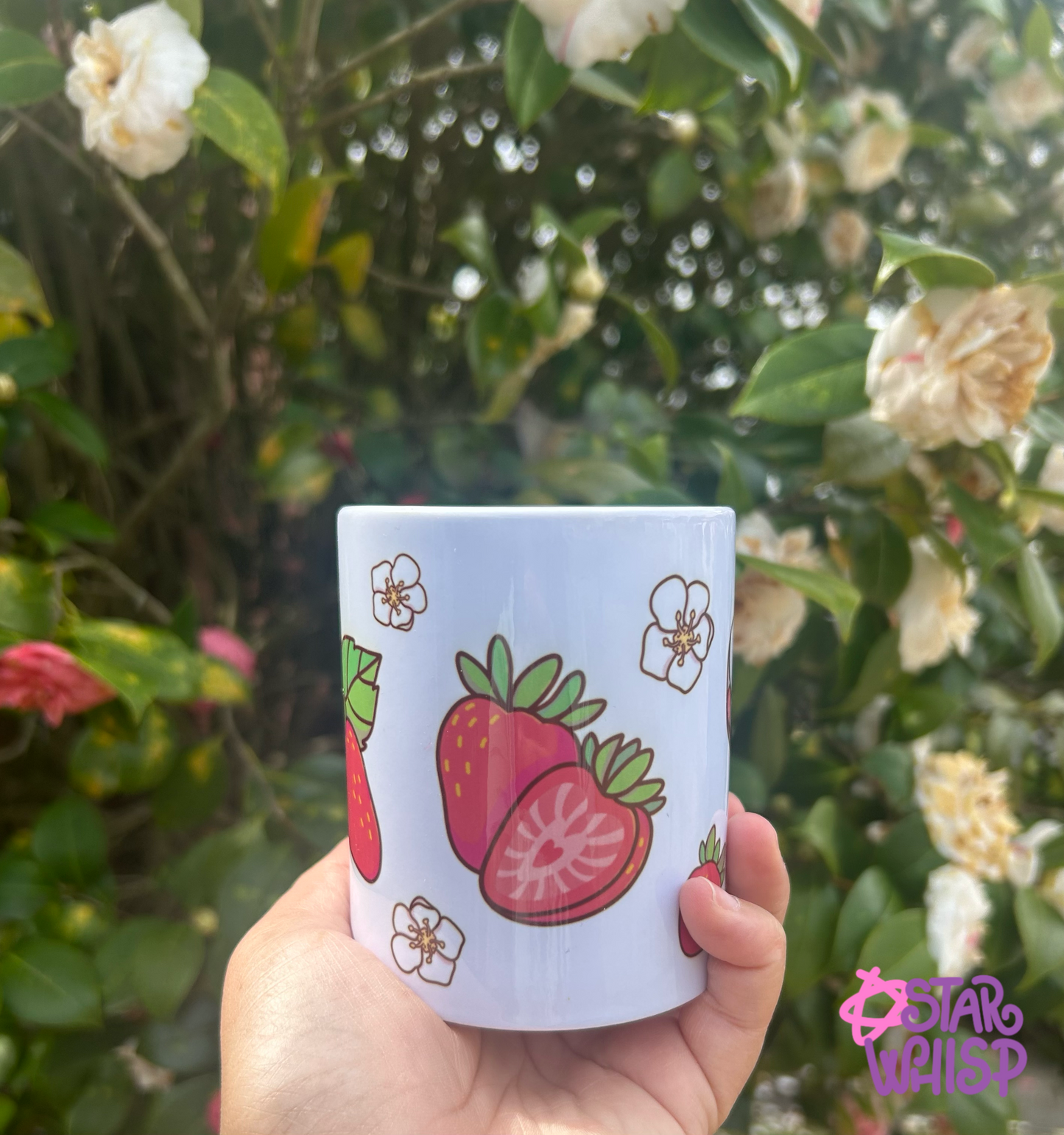 Kawaii Strawberry Bunny Ceramic Mug
