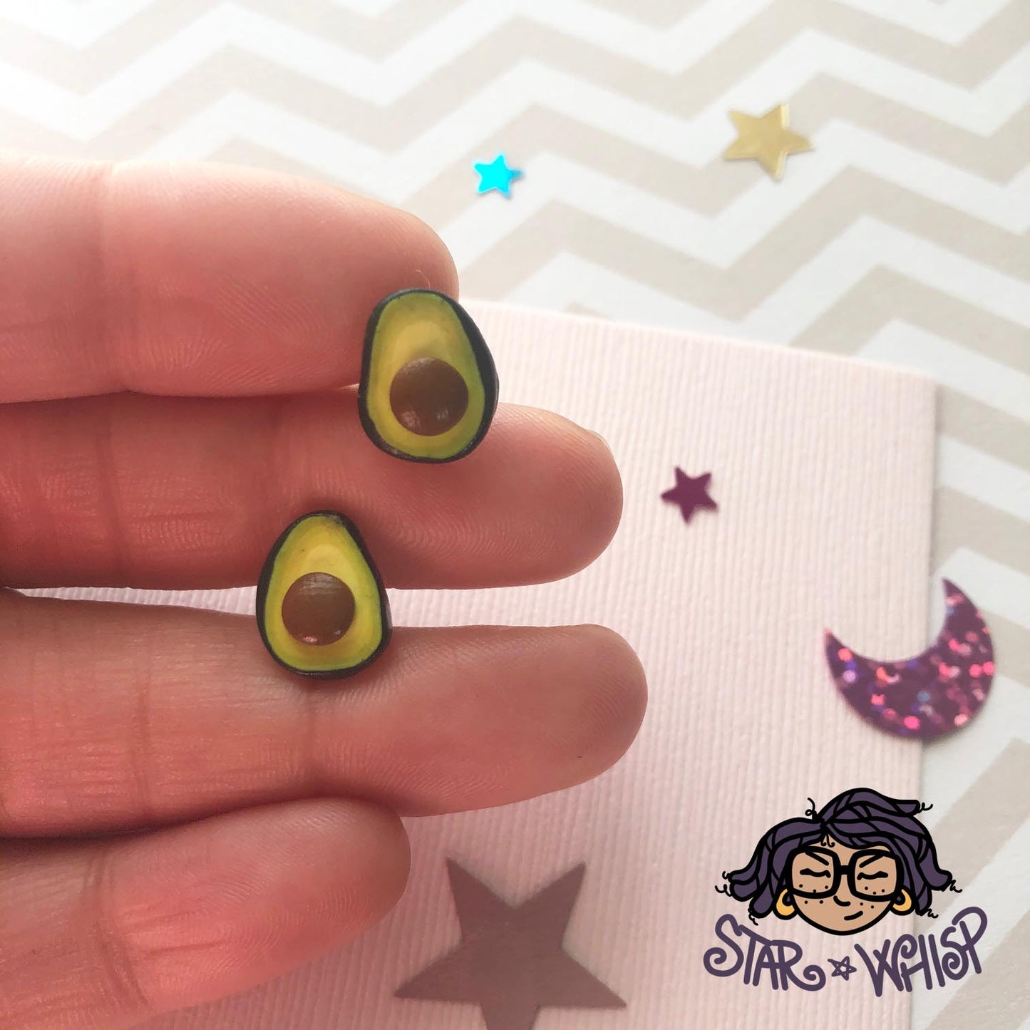 Avocado Post Earrings