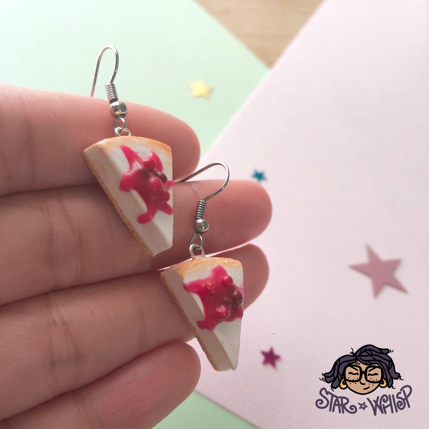 Cherry Cheesecake Dangle Earrings