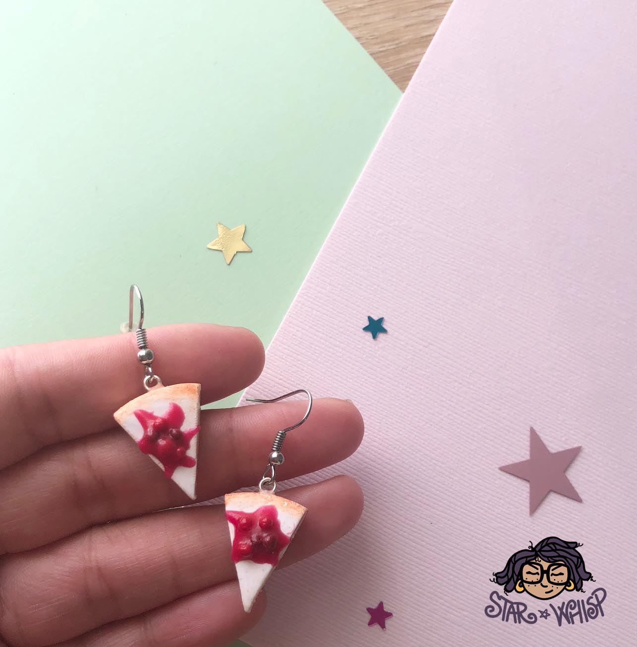 Cherry Cheesecake Dangle Earrings