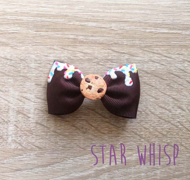 Cookie Ice Cream Hair Bow