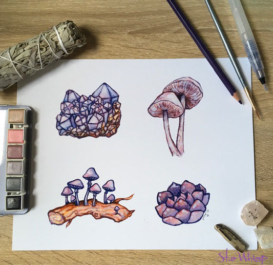 Mushroom Mayhem 8 x 10 Art Print