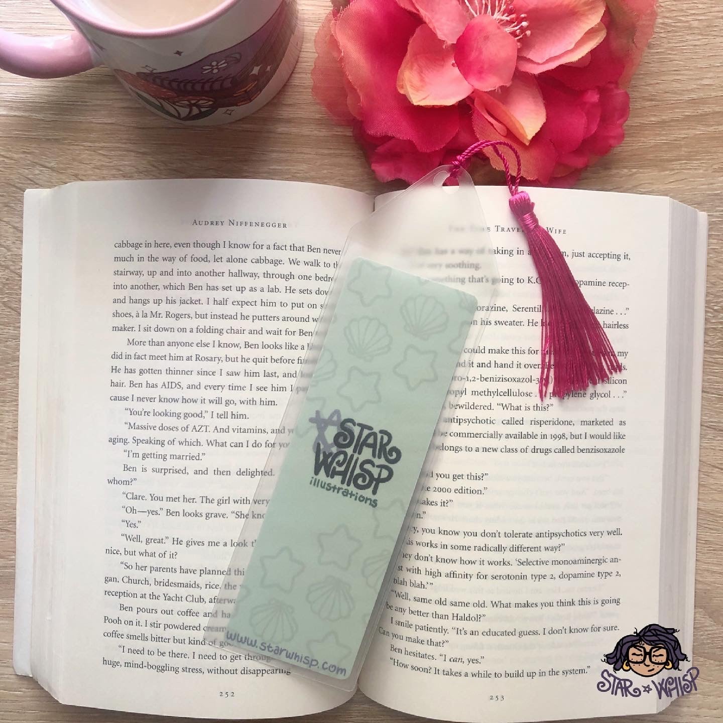 Mermaid Reading Bookmark with Tassel