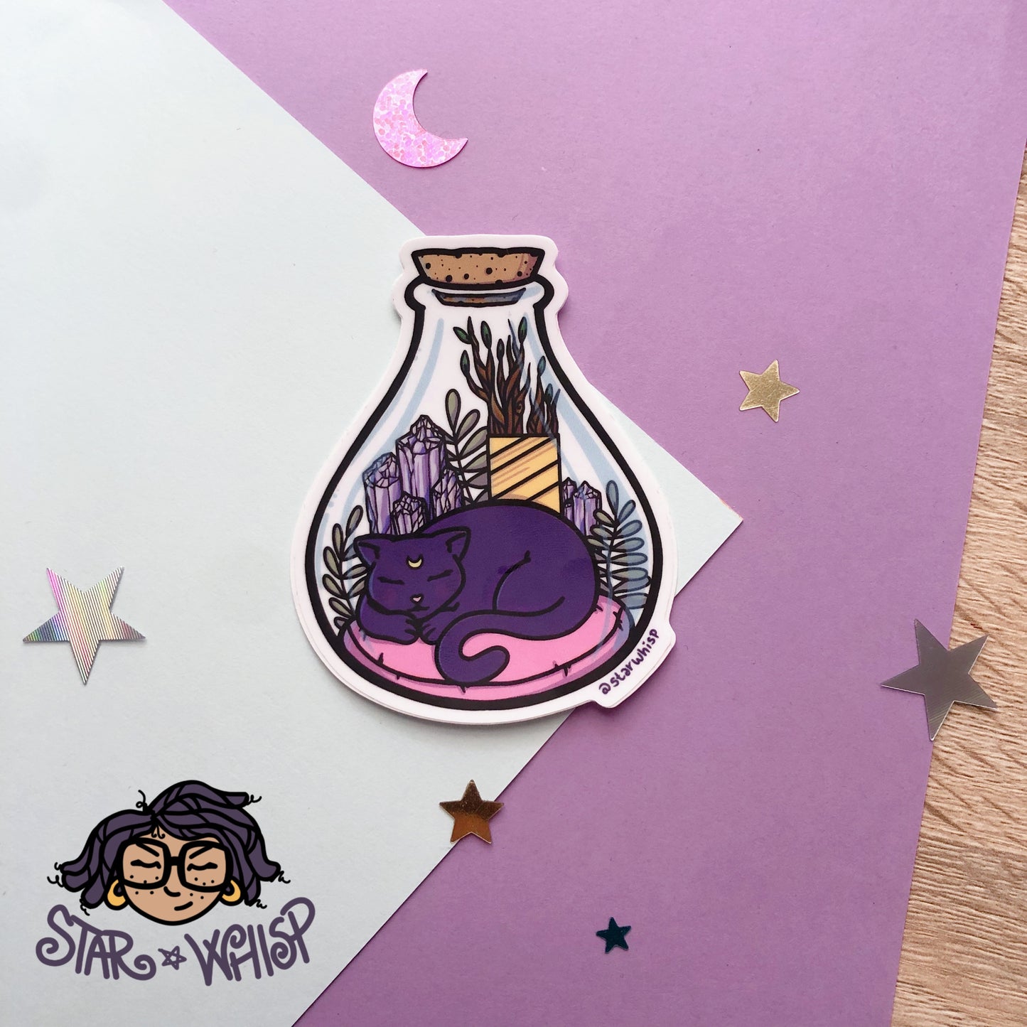 Luna Moon Vinyl Sticker