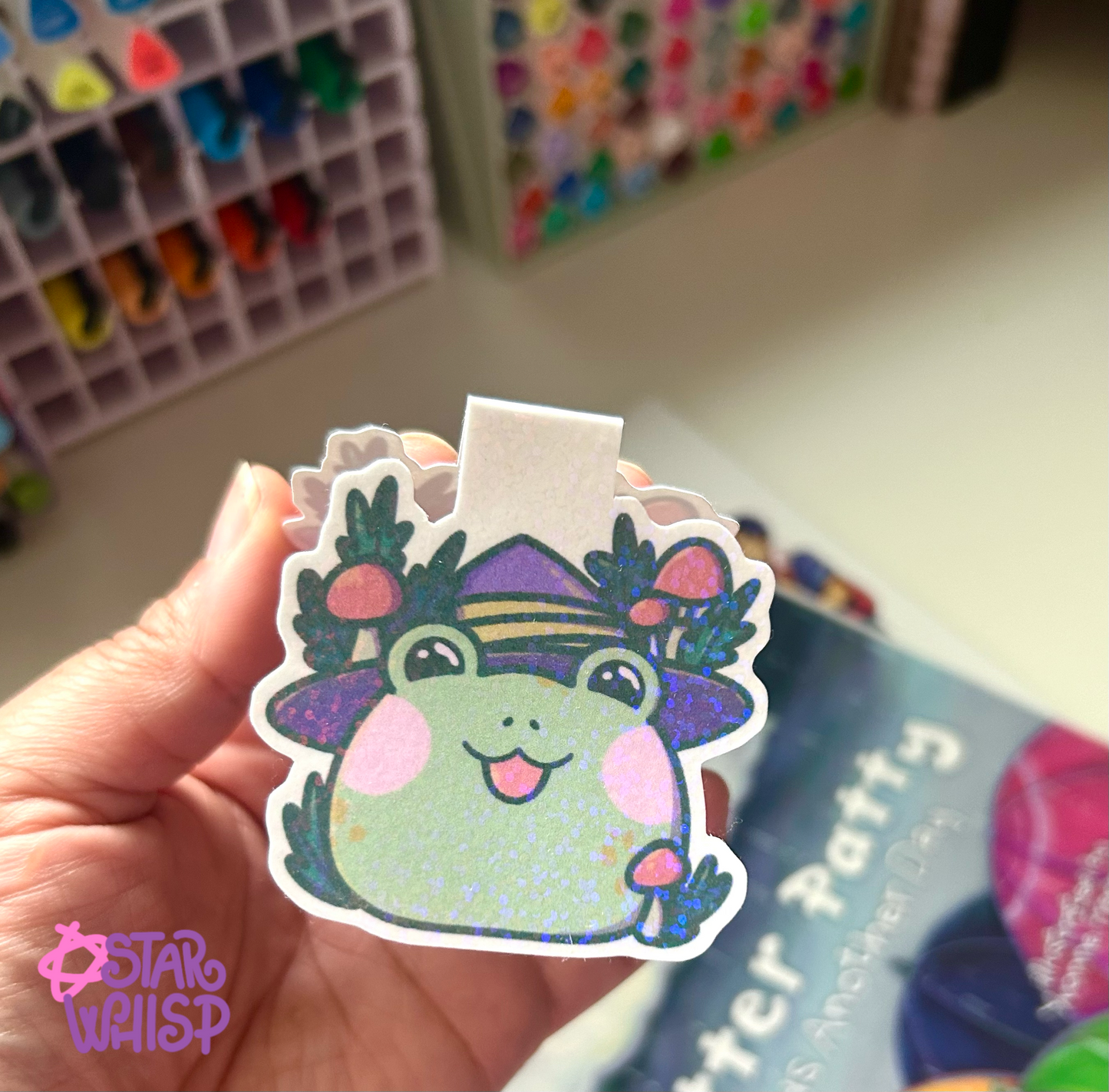 Frog Bookmark, Frog Familiar Magnetic Bookmark
