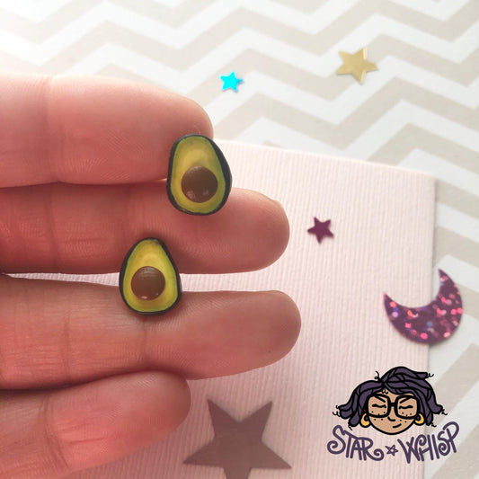Avocado Post Earrings