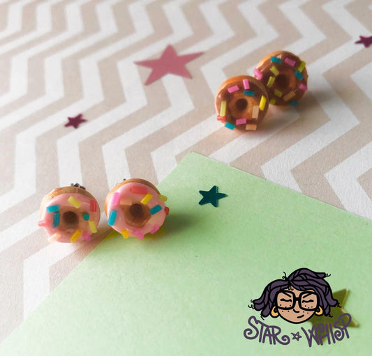 Sprinkle Donut Post Earrings