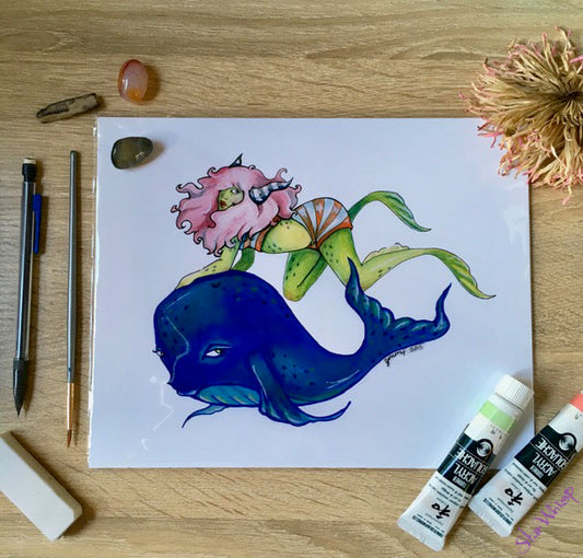 Swim 8 x 10 Art Print
