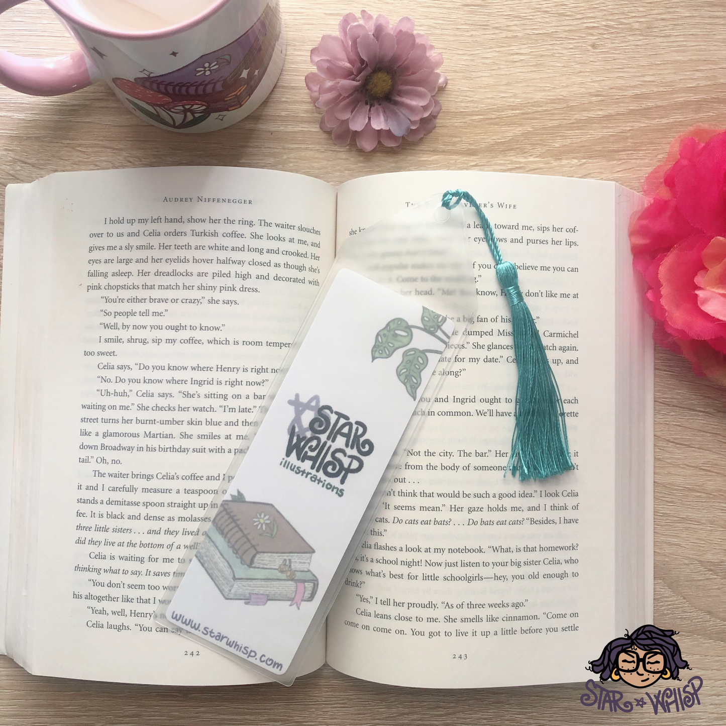 Cozy Weekend Reading Bookmark with Tassel
