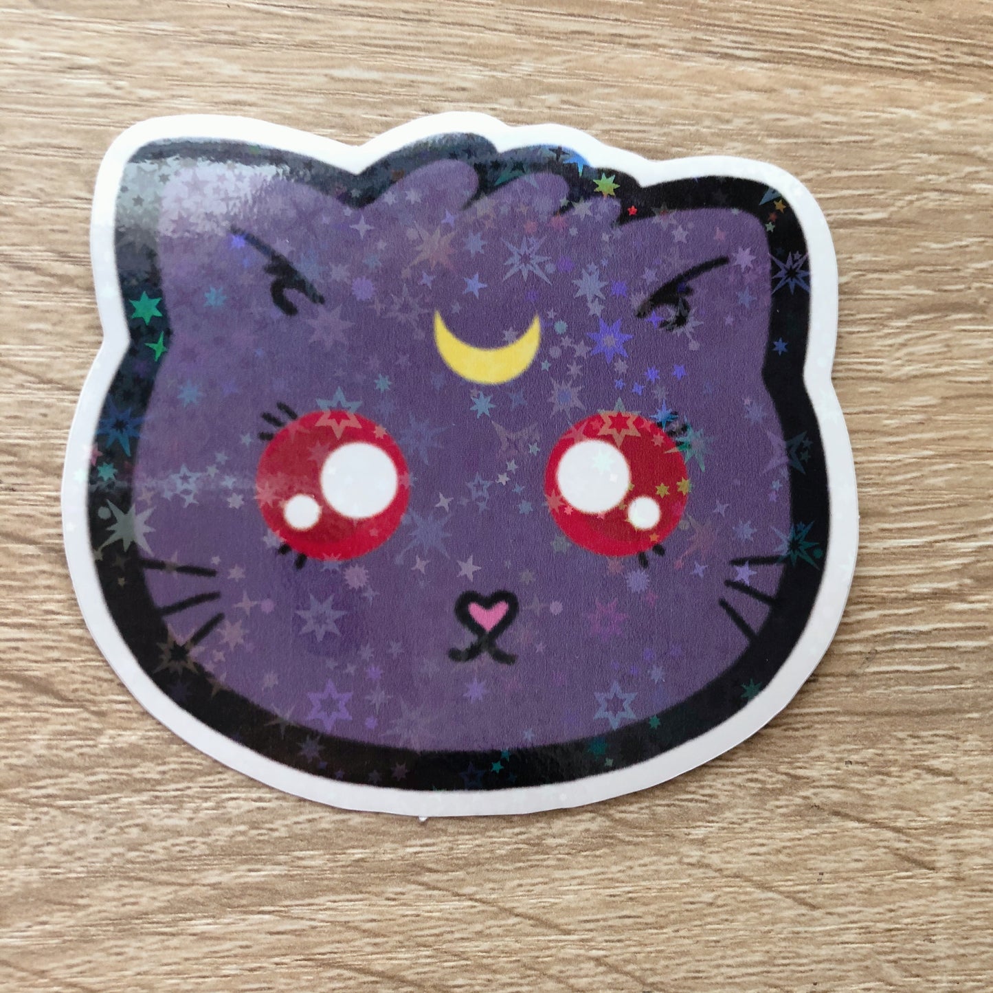 Luna Cat Holo Sticker