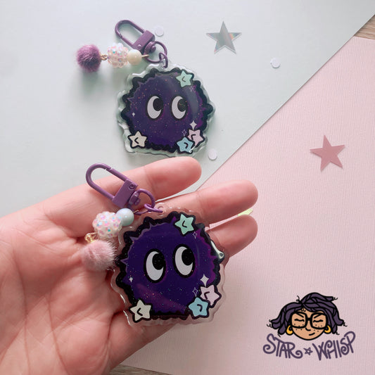 Soot Baby Glitter Keychain
