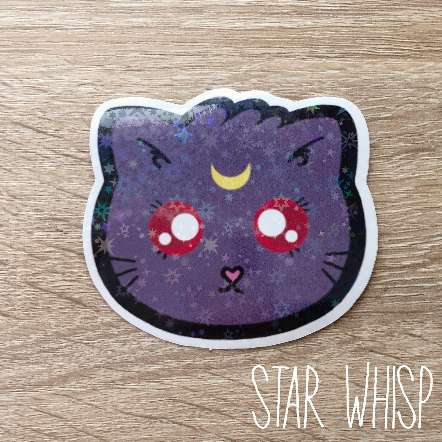 Luna Cat Holo Sticker