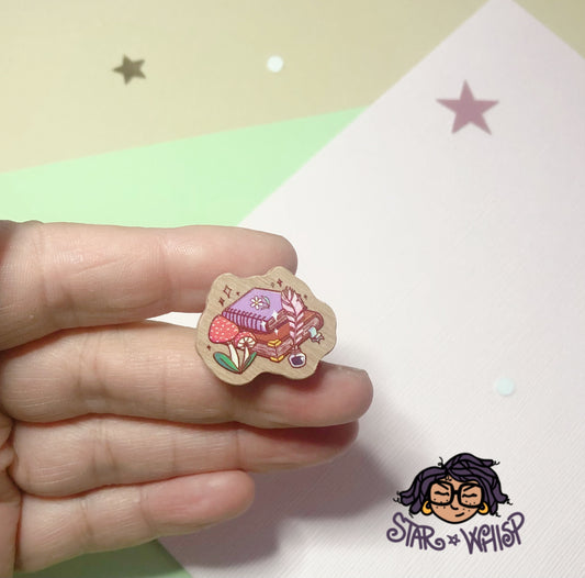 Cottage Books Wooden Pin