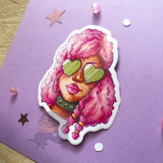Heart Eyes Vinyl Sticker