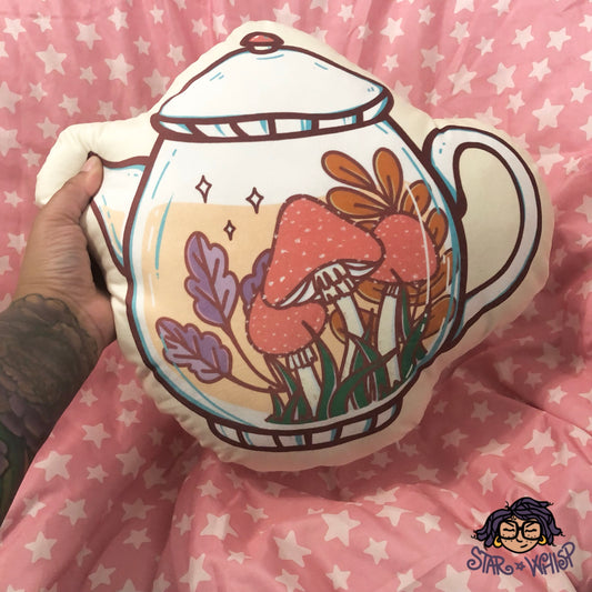 Cottage Core Teapot Pillow