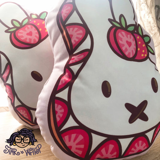 Strawberry Bunny Pillow