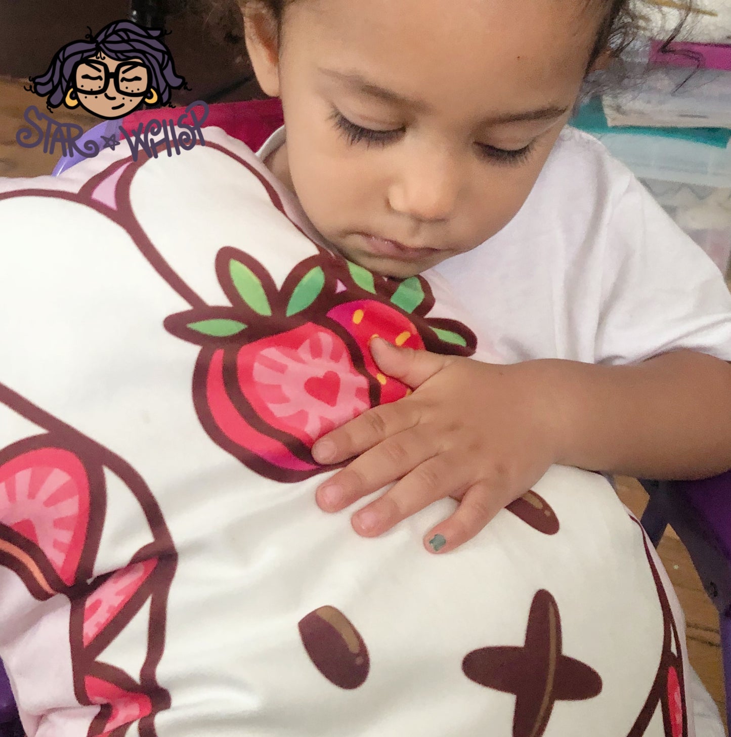 Strawberry Bunny Pillow