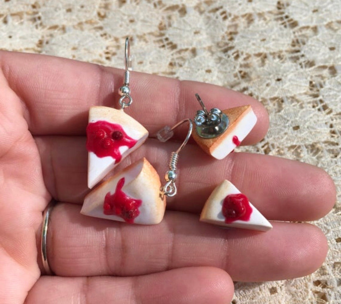 Cherry Cheesecake Dangle Earrings